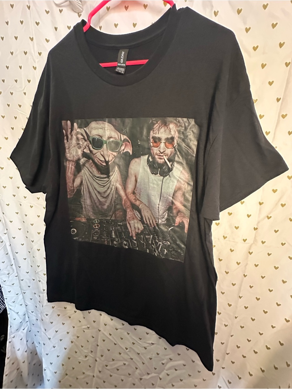 Harry Potter & Dolby DJ black Men's T‑Shirt
